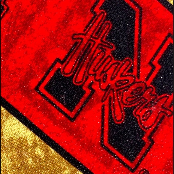 Eagle Neckwear Nebraska University Tie Gold & Red 28” Pure Silk - Picture 4 of 13